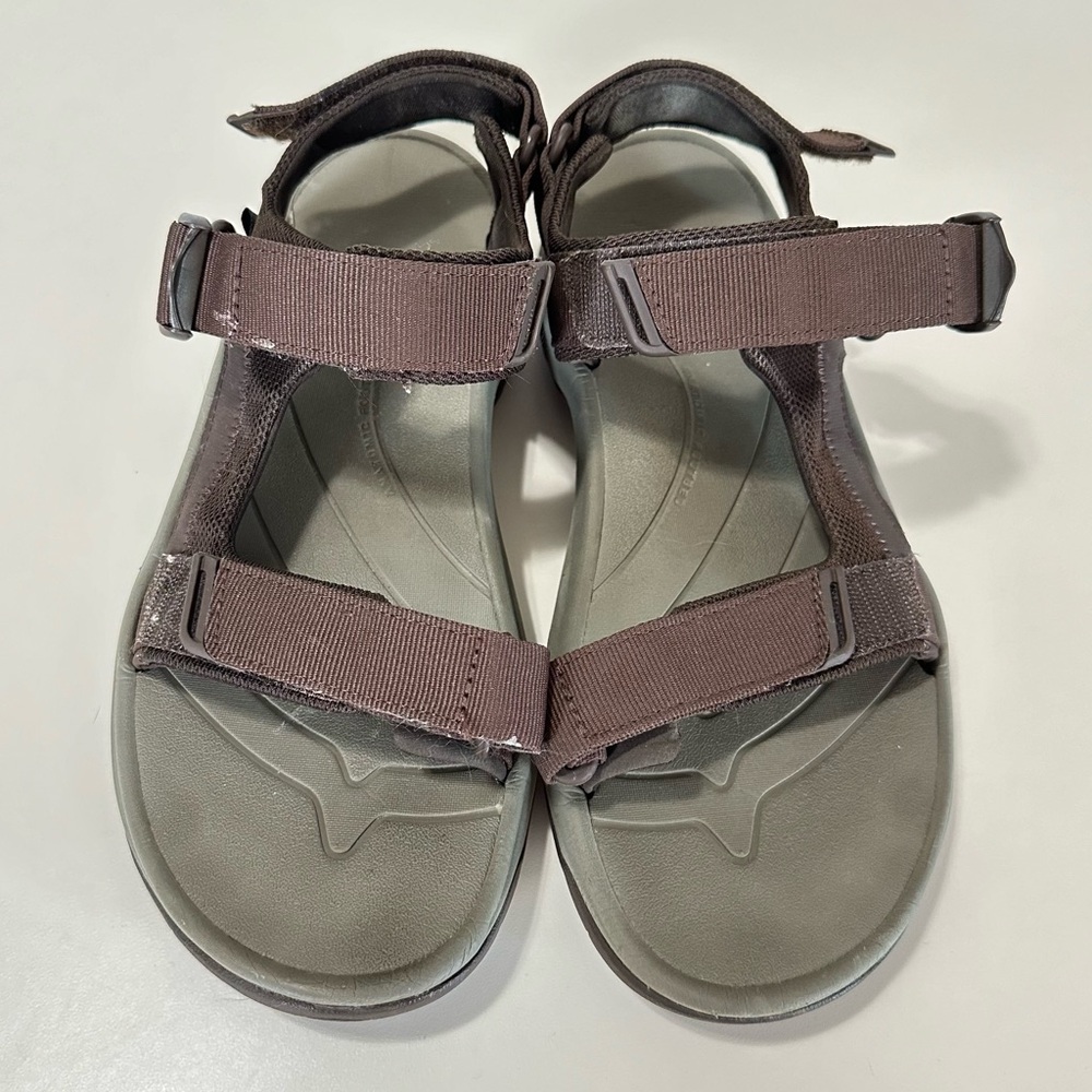 TEVA Mens Sandals Size 10 Brown Adjustable Straps Anatomic Footbed